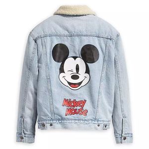 Levi Mickey Mouse Sherpa Jean Jacket Wmn XS